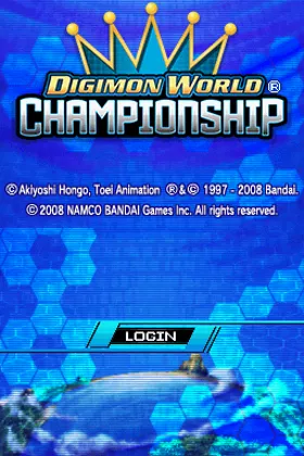 Digimon World Championship (USA) screen shot title